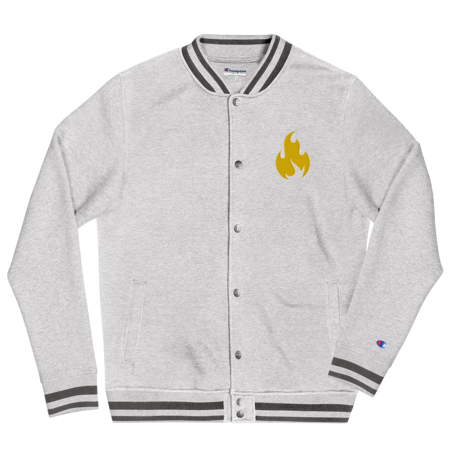 HM Golden Flame x Champion Collab Bomber Jacket