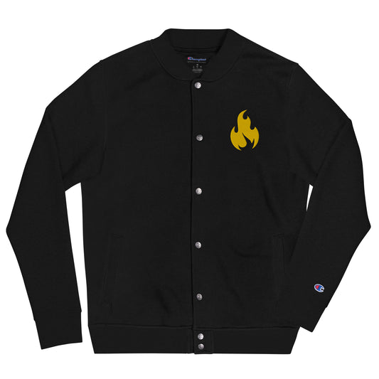HM Golden Flame x Champion Collab Bomber Jacket