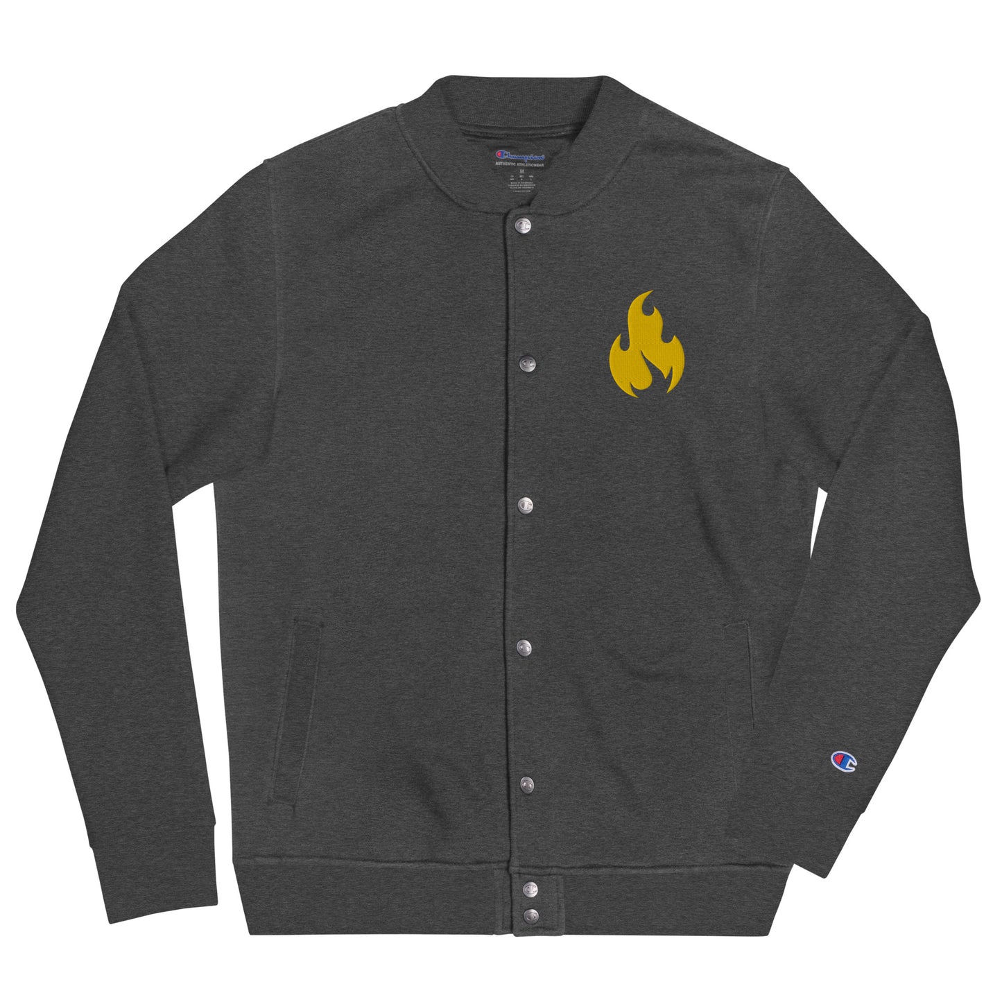 HM Golden Flame x Champion Collab Bomber Jacket