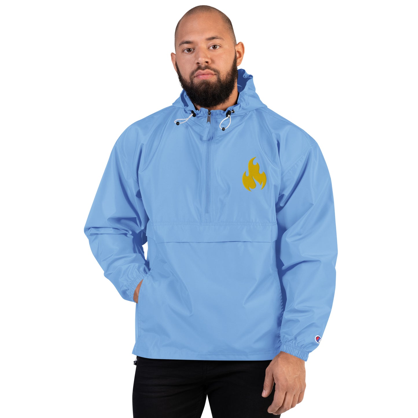 HM Golden Flame Embroidered Champion Packable Jacket