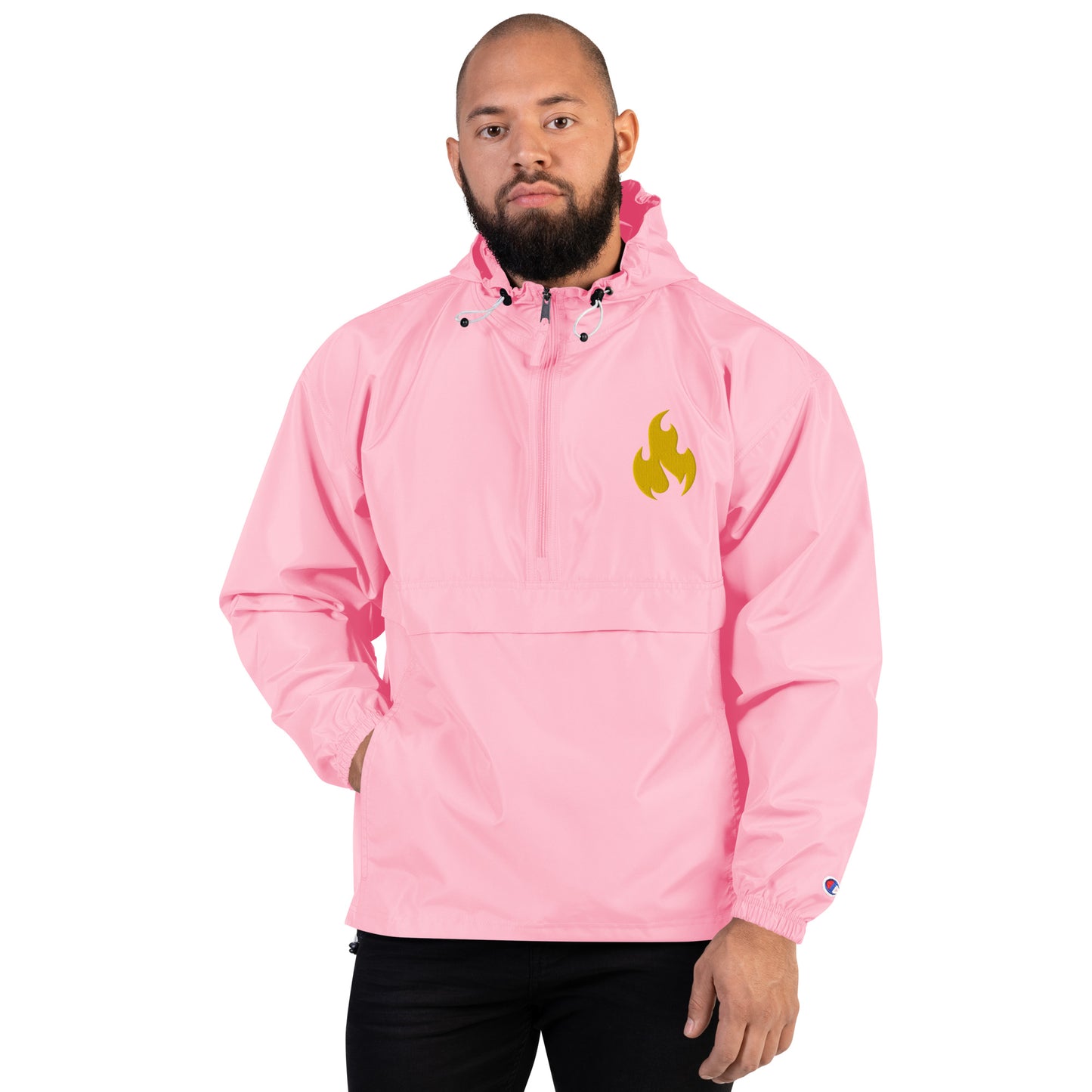 HM Golden Flame Embroidered Champion Packable Jacket