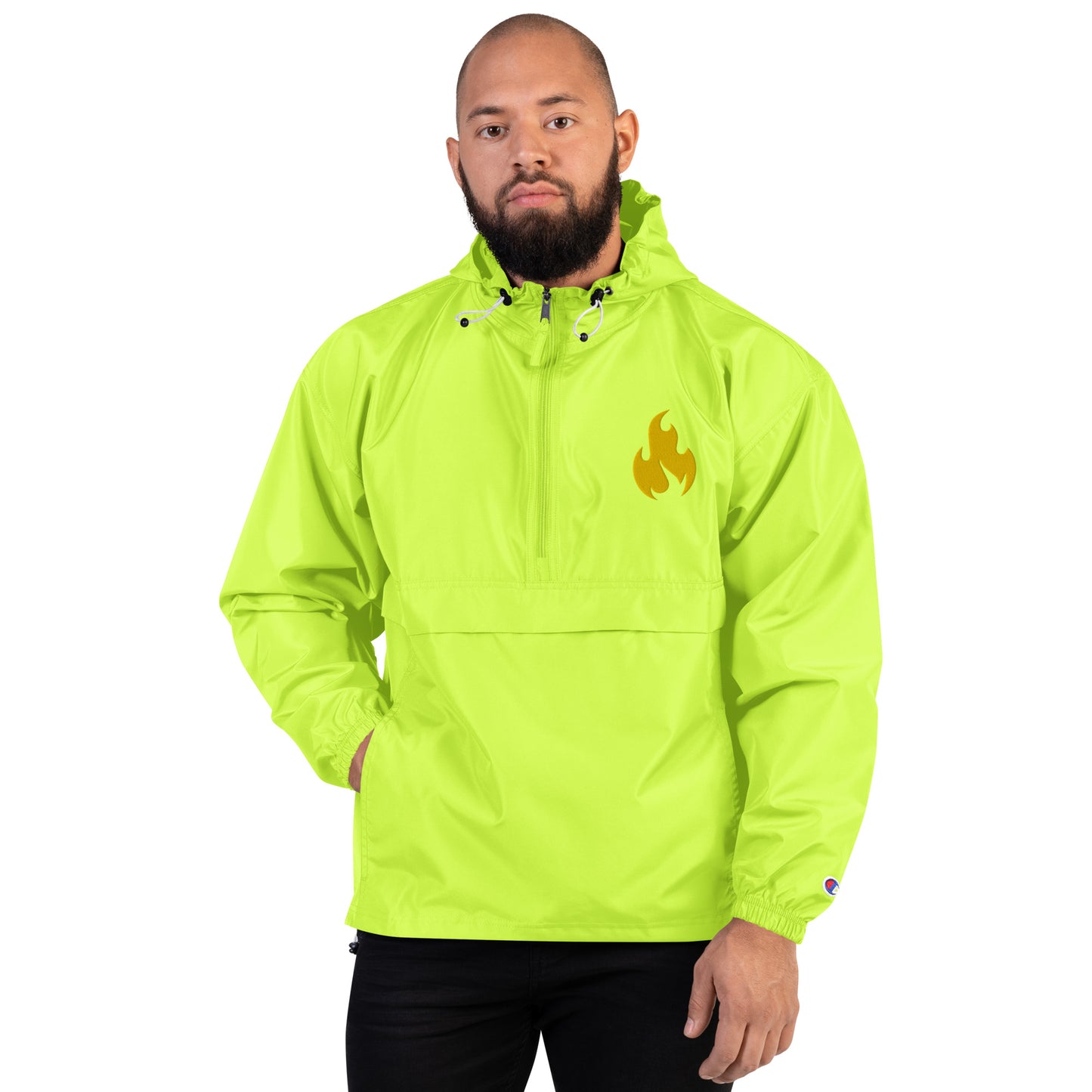 HM Golden Flame Embroidered Champion Packable Jacket