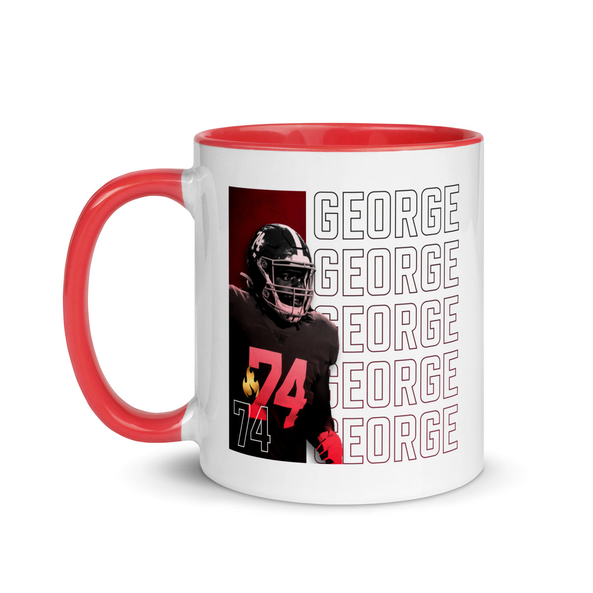 Damieon George Jr - Champion - Mug with Color Inside
