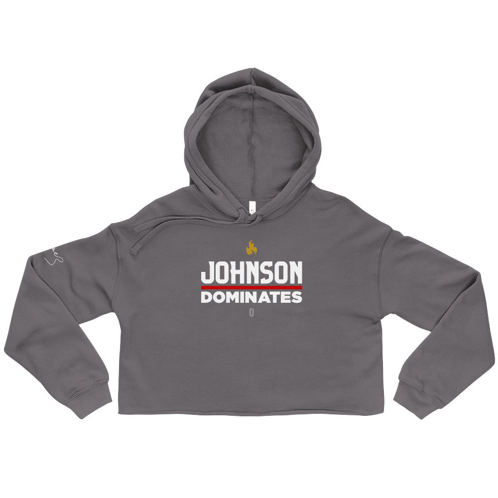 Diamond Johnson - Dominates - Crop Hoodie